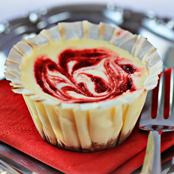 Strawberry Swirl Cheesecake Cupcake