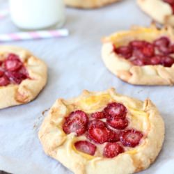 Strawberry and Custard Galettes