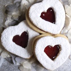 Valentines Raspberry Jam Biscuits