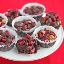 Chocolate Pomegranate Clusters