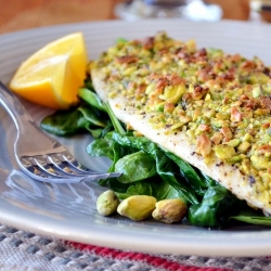 Pistachio Crusted Flounder