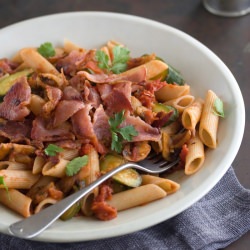 Zucchini & Bacon Penne