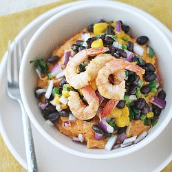 Chipotle Shrimp with Sweet Potato