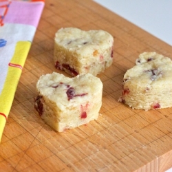 Cranberry Shortbread Hearts