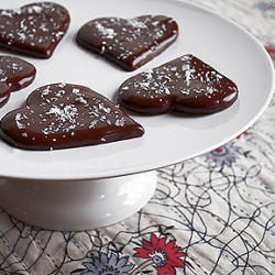 Chocolate-Cherry Ganache Hearts