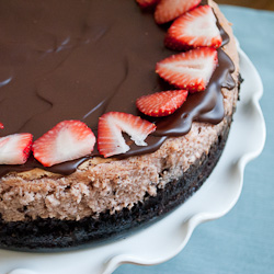 Chocolate Strawberry Cheesecake