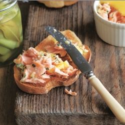 Potted Salmon w/ Pickled Cucumbers