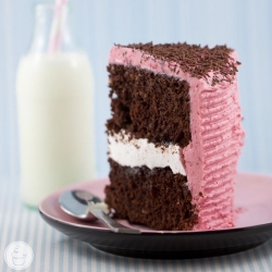 Raspberry Marshmallow Cake