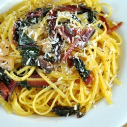 Red Chard & Garlic Linguine