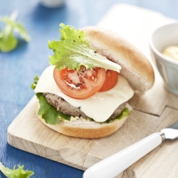 Meat and Eggplant Burgers