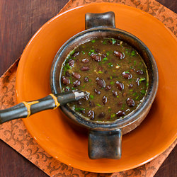 Spicy Vegan Black Bean Soup