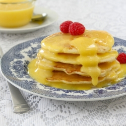 Buttermilk Souffle Cakes with Curd