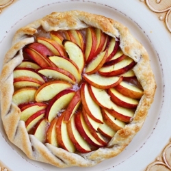 Rustic Peach and Ginger Tart