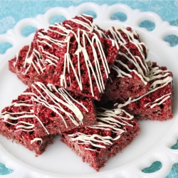 Red Velvet Rice Krispie Treats