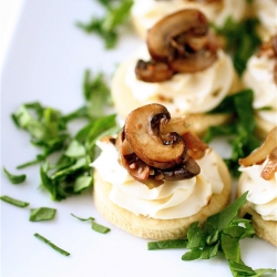 Mushroom and Mascarpone Tarts