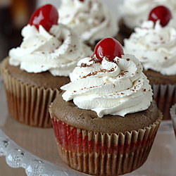 Cherry Coke Float Cupcakes