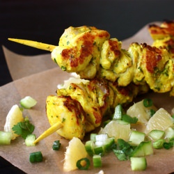 Chicken Kebabs & Meyer Lemon Salsa