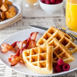 Crispy Buttermilk Waffles