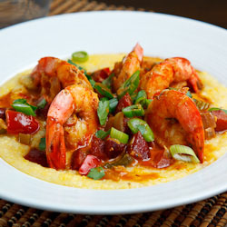 Shrimp and Andouille Grits