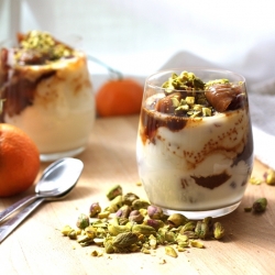 Fig, Cherry and Pistachio Parfaits