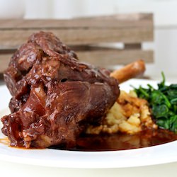 Slow Cooked Lamb Shanks