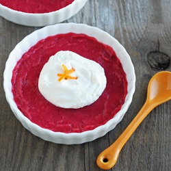 Strawberries ‘n Cream Pudding