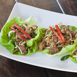 Turkey and Beef Lettuce Wraps