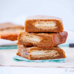 Maple Cream Cookie Blondies