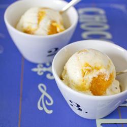 Mango & Saffron Swirl Ice Cream