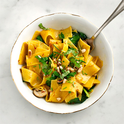 Saffron Pappardelle