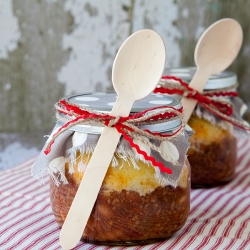 Chili & Cornbread in a Jar