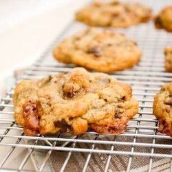 Toffee Chocolate Pretzel Cookies