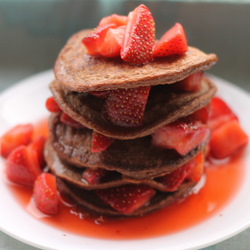 Chocolate Protein Pancakes