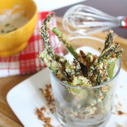 Lemon Dijon Crusted Asparagus Fries