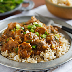 Sausage Mushroom Étouffée