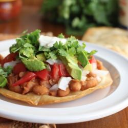 Crispy Vegetarian Tostadas