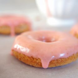 Walnut Donuts with Blood Orange