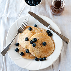 Lemon Pancakes with Vanilla Bean