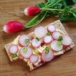 Radishes w/ Fromager d’Affinois