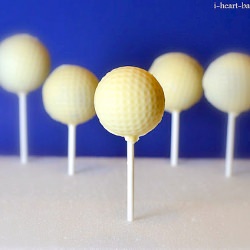 Golf Ball Cake Pops