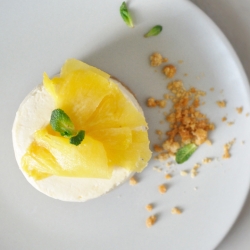 Pineau Semifreddo & Spicy Pineapple