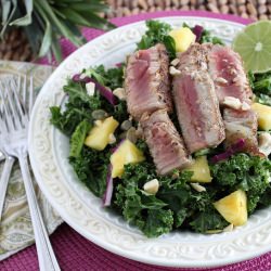 Ahi Tuna Pineapple Tropical Salad