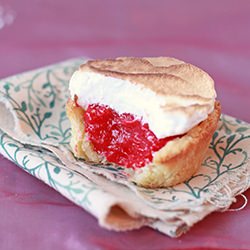 Cranberry Raspberry Meringue Tarts