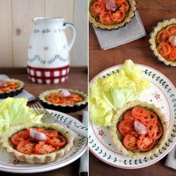 Tomatoe and Pesto Tartlets