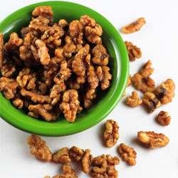 Orange and Spice Candied Walnuts