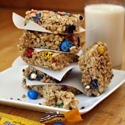 PB M&M Rice Krispie Treats