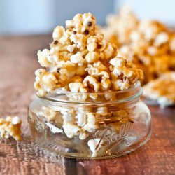 Vanilla Cake Batter Caramel Corn