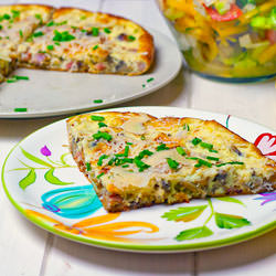 Bacon and Ham Frittata