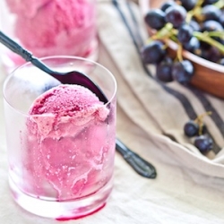 Grape and Pink Champagne Sorbet