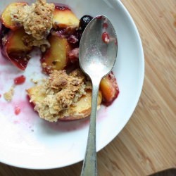 Peach and Blueberry Cobbler